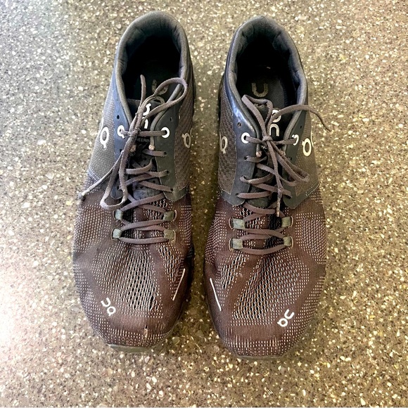 On Running On Cloud X Men's Black / Asphalt Running Athletic Walking Shoes - Picture 3 of 13